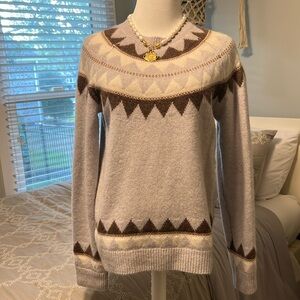 Magaschoni 100 percent Cashmere Argyle Sweater